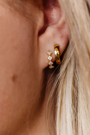 Mini Diamond Hoop Earrings - Hypoallergenic Andi
