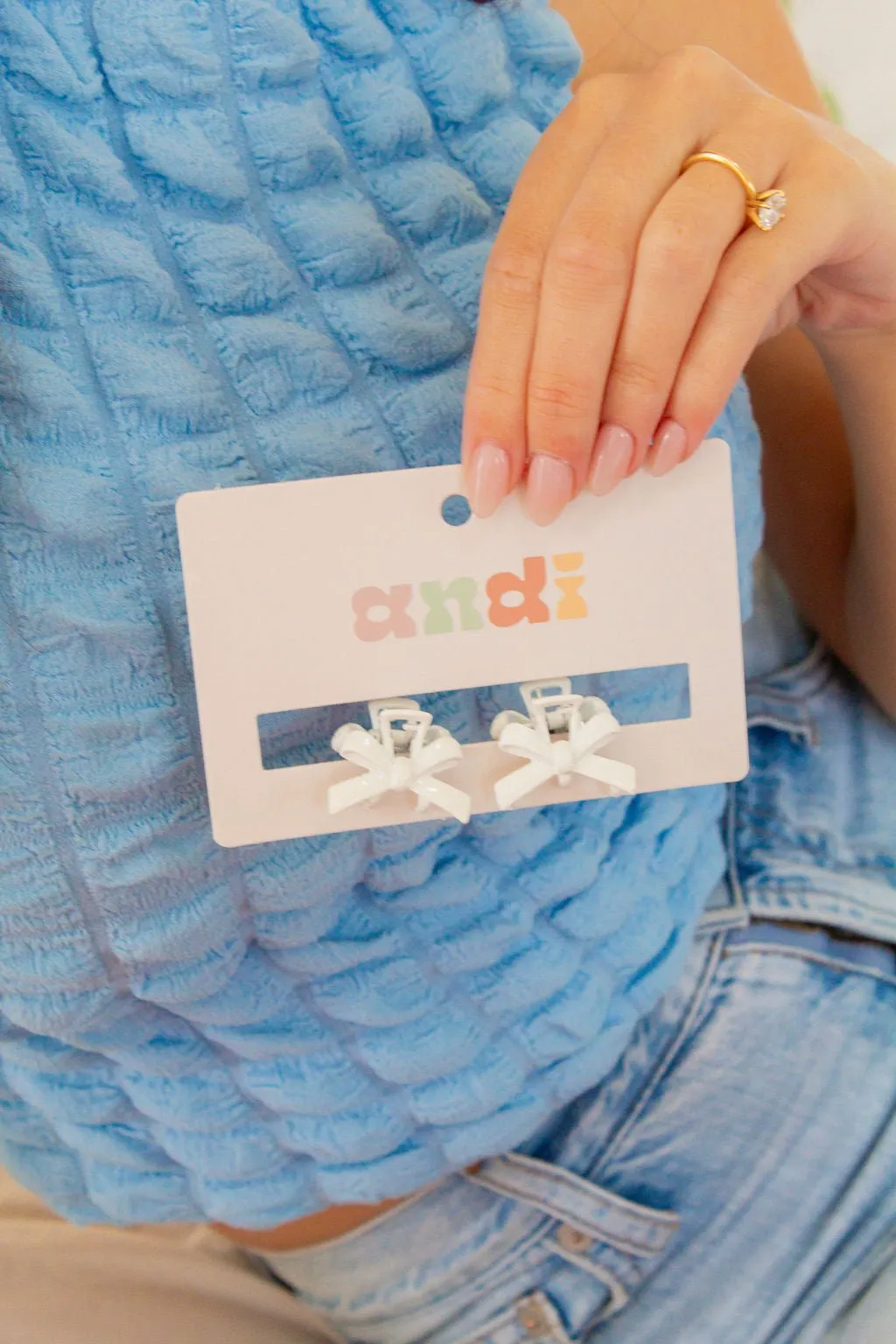 Mini Metal Bow Claw Clips Andi