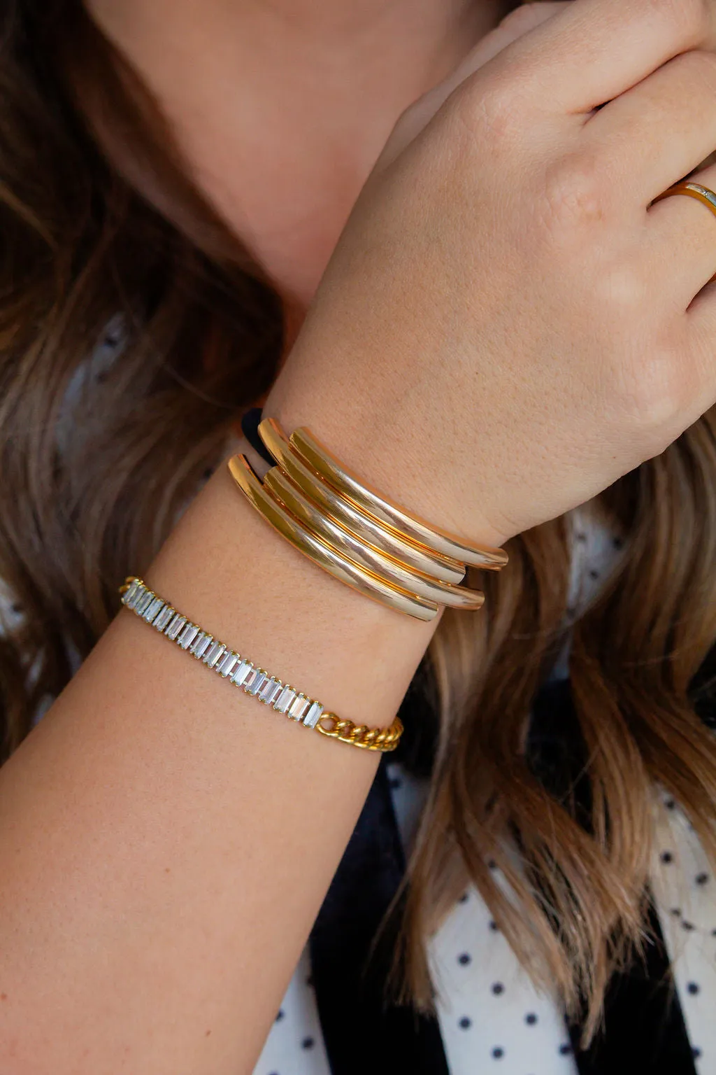 Minimal Gold Ponytail Cuff Andi