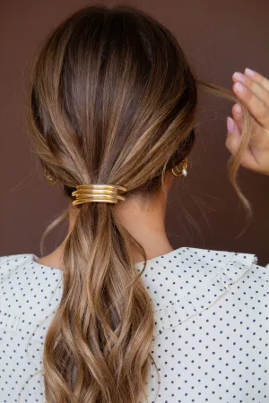 Minimal Gold Ponytail Cuff Andi