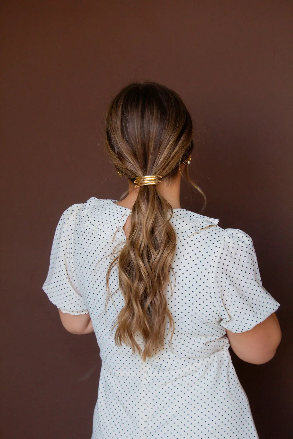 Minimal Gold Ponytail Cuff Andi