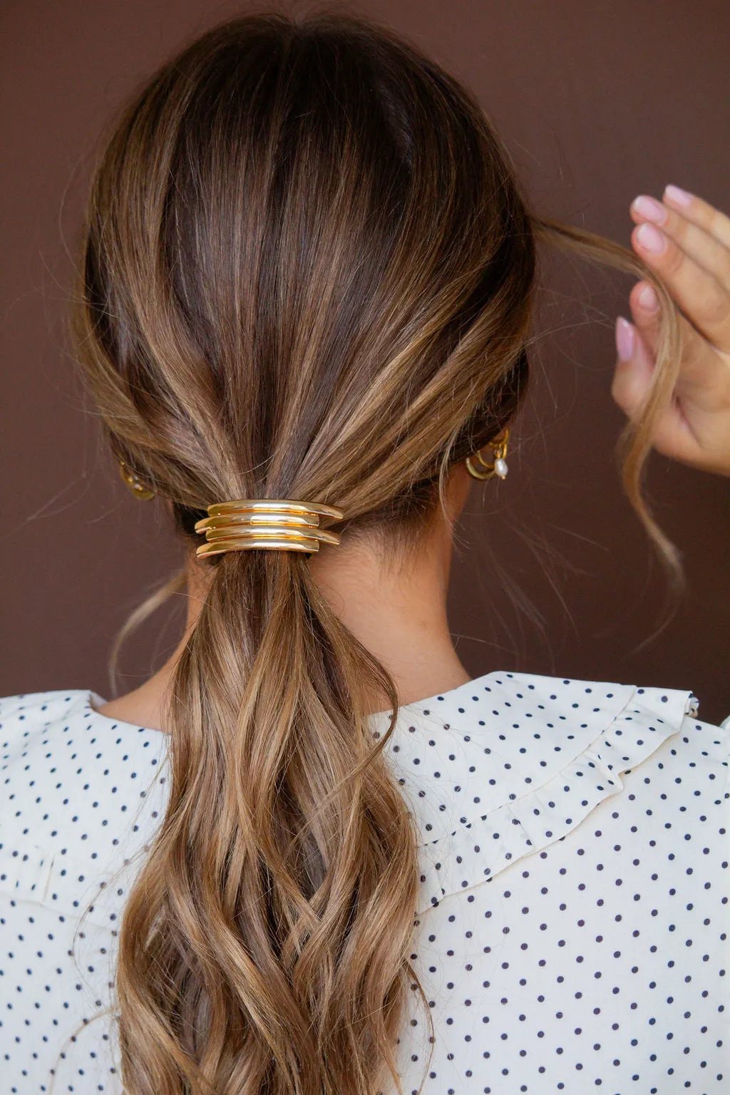 Minimal Gold Ponytail Cuff Andi