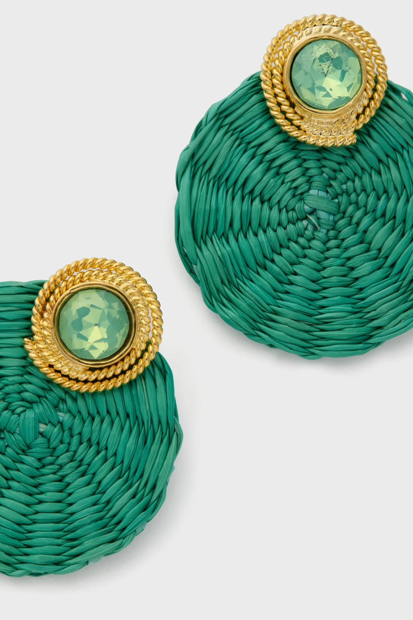 Mint Green Iraca Dulcinea Studs