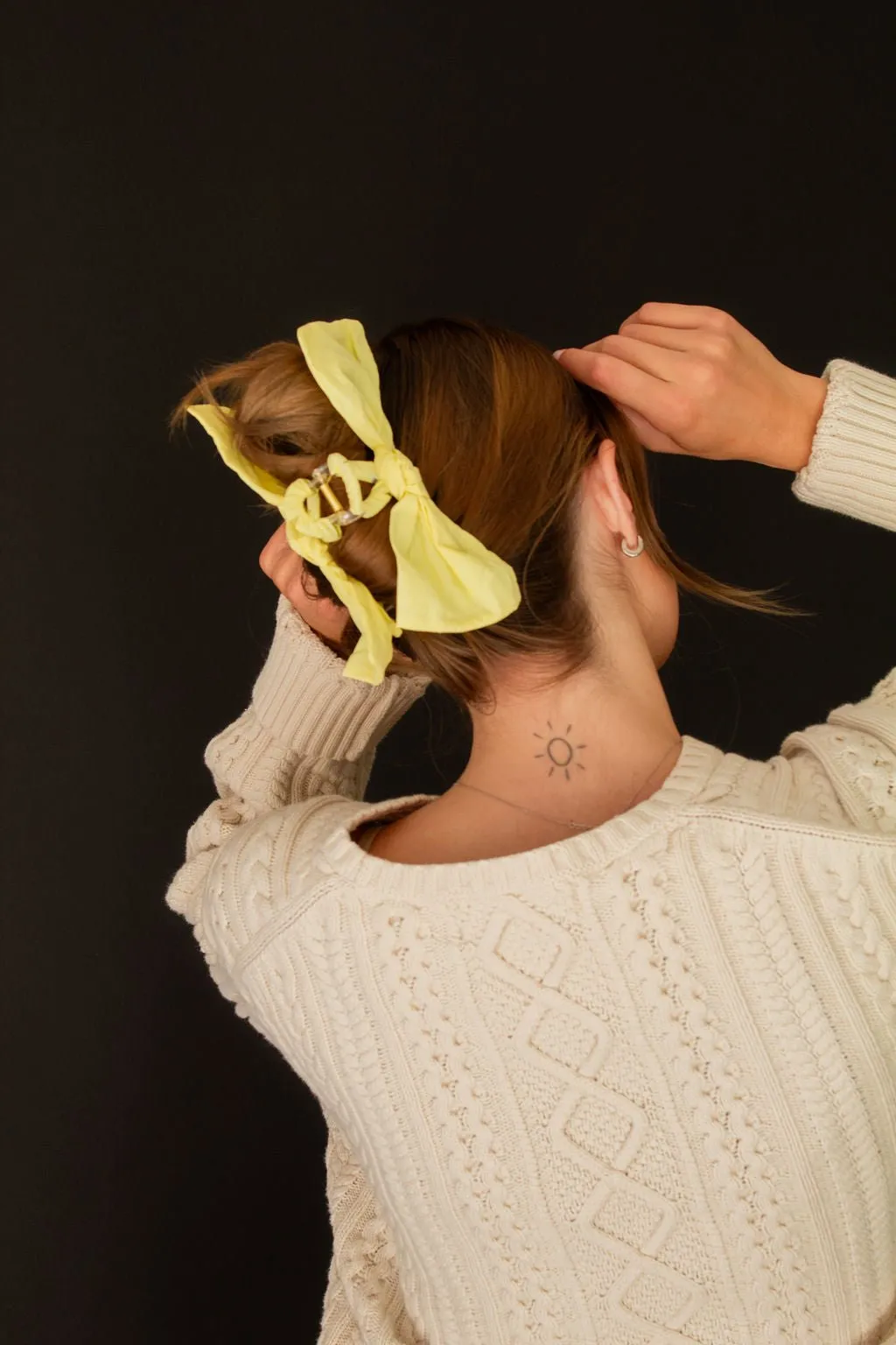Moonlight Glow Bow Claw Clip Andi