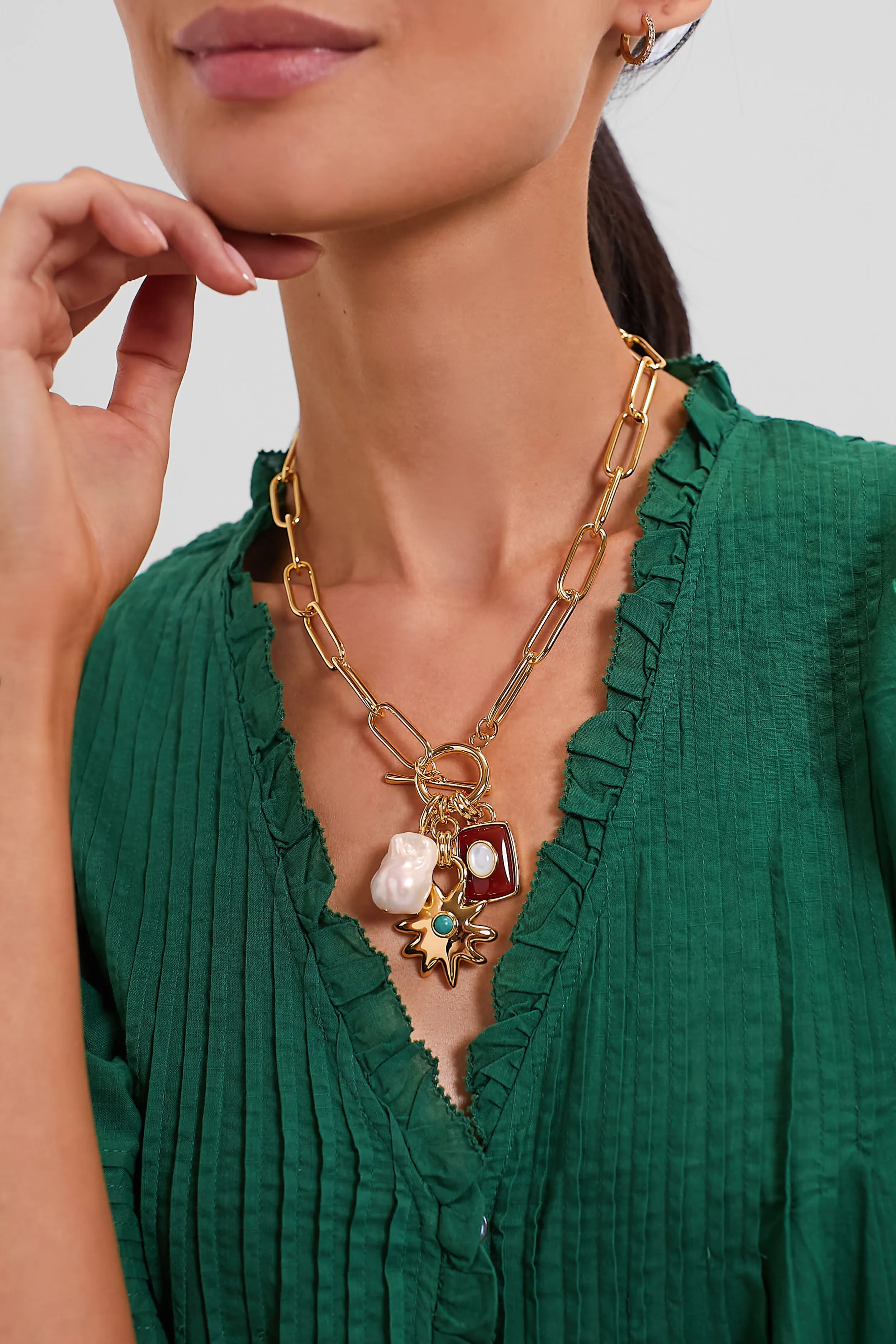Multi Helios Charm Necklace