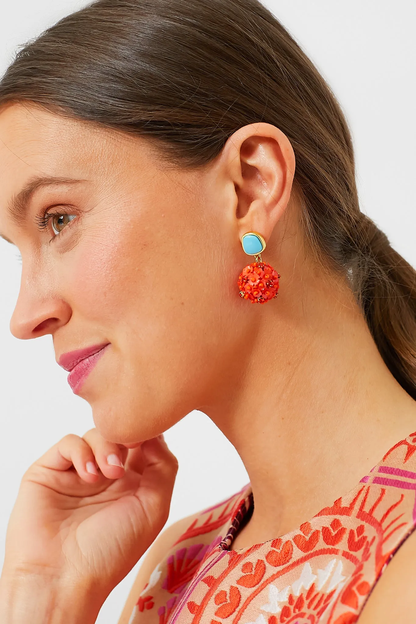 Multi Plumeria Earrings