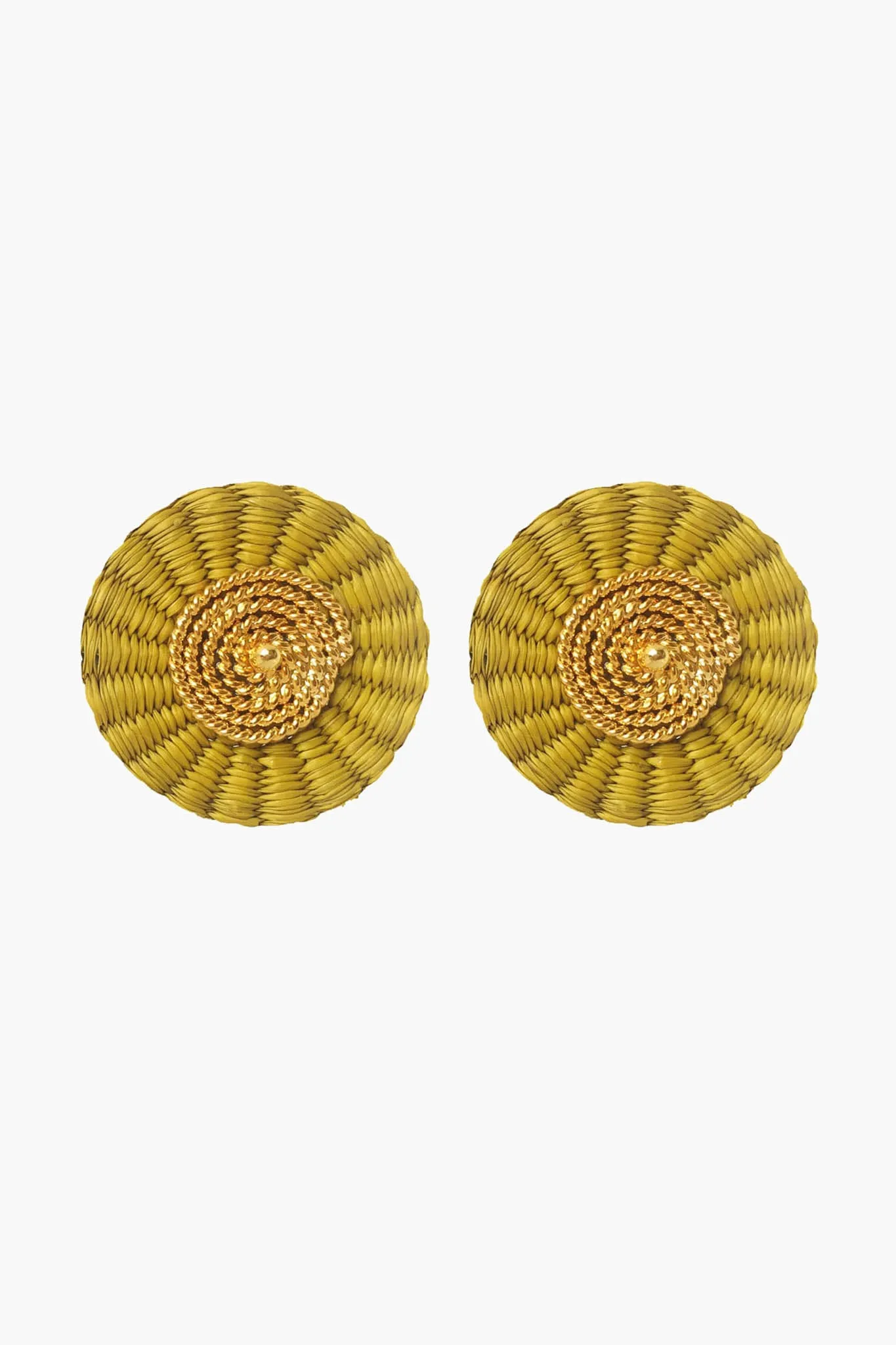 Mustard Iraca Studs