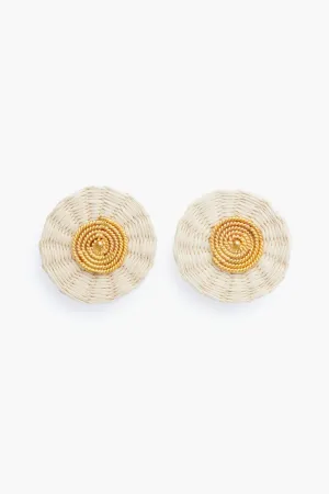 Natural Iraca Studs