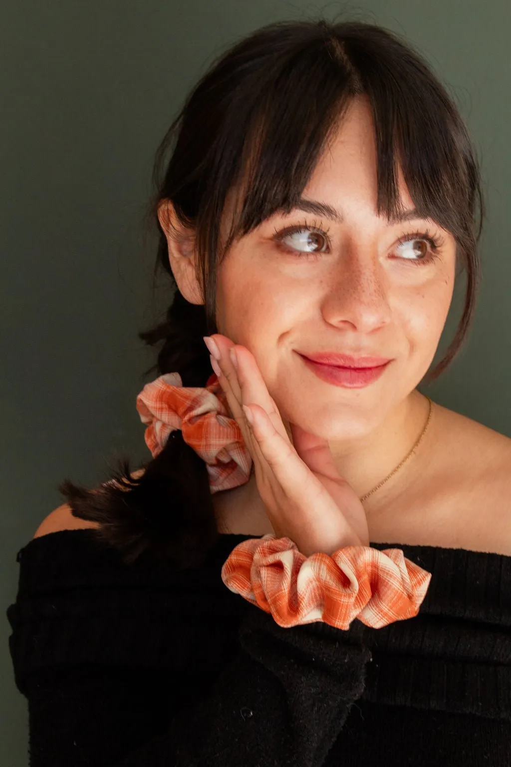 October Harvest Oversized Scrunchie Andi