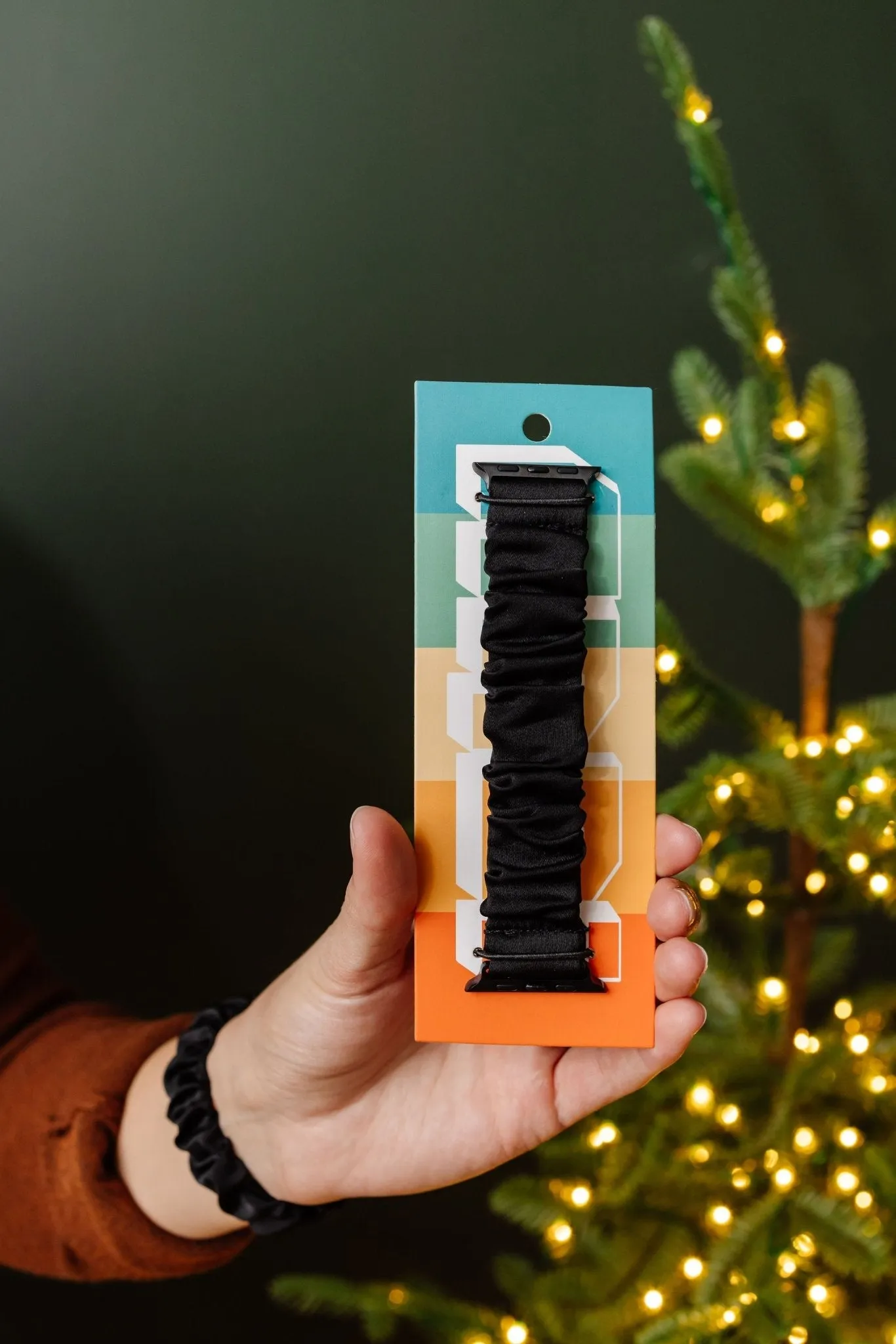 Onyx Luxe Scrunchie Band Compatible with Apple Watch Andi