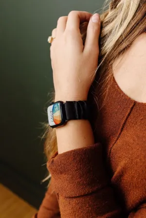 Onyx Luxe Scrunchie Band Compatible with Apple Watch Andi