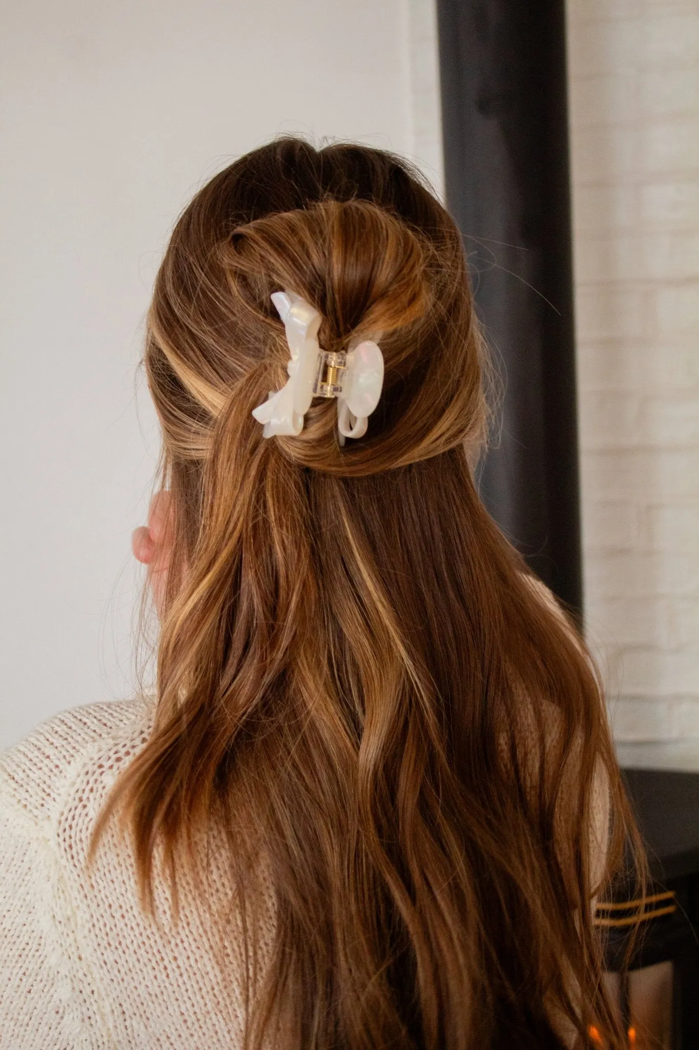 Opal Bow Claw Clip Andi