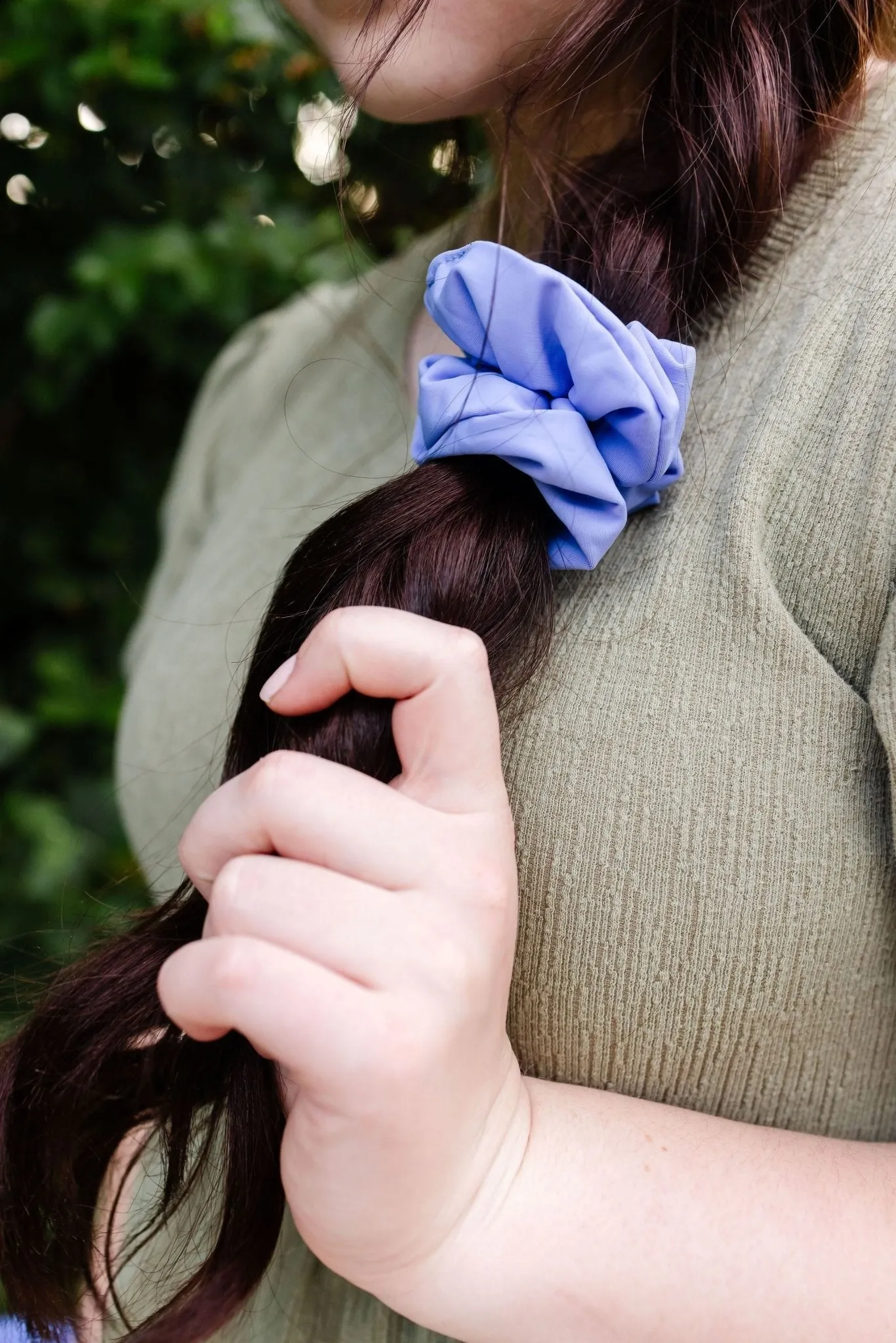 Orchid Oversized Athletic Scrunchie Andi