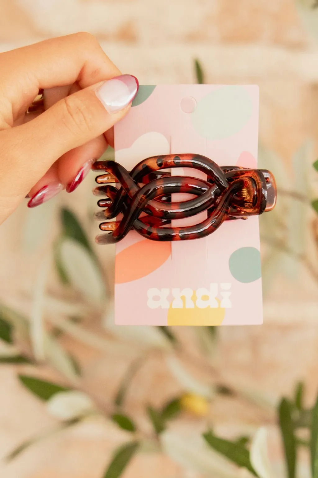 Overlapping Flat Claw Clip Andi