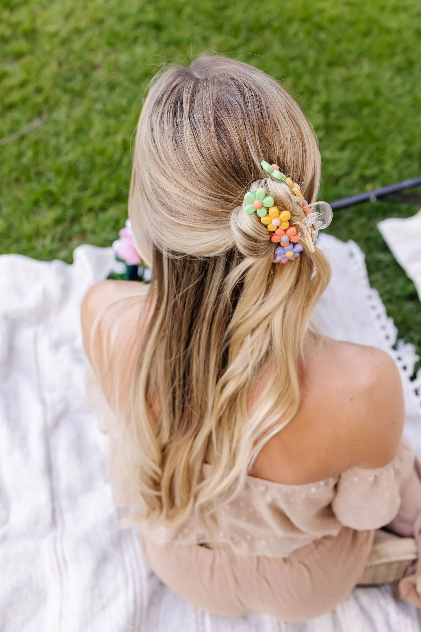 Pastel Blossom Claw Clip Andi