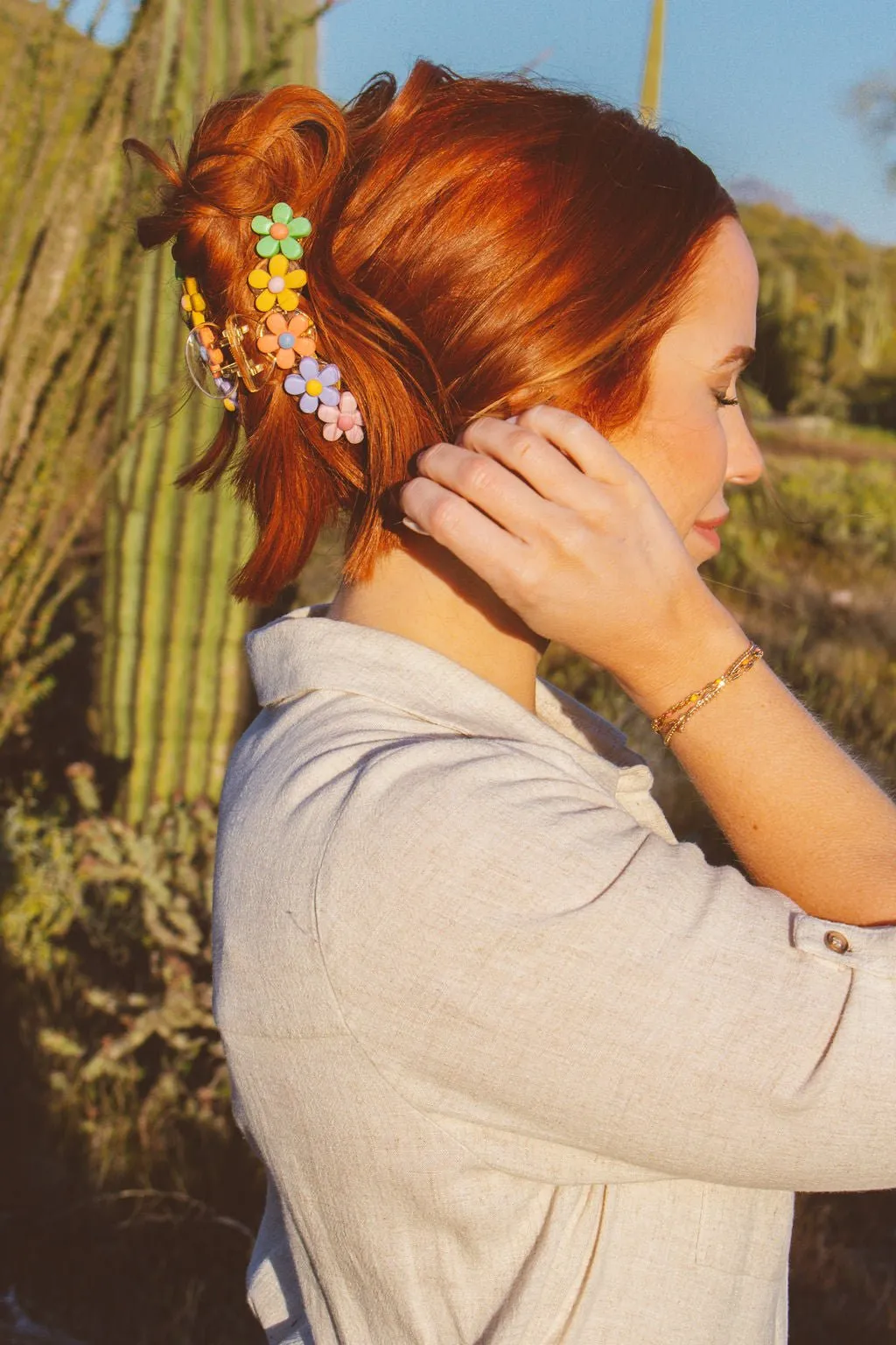 Pastel Blossom Claw Clip Andi