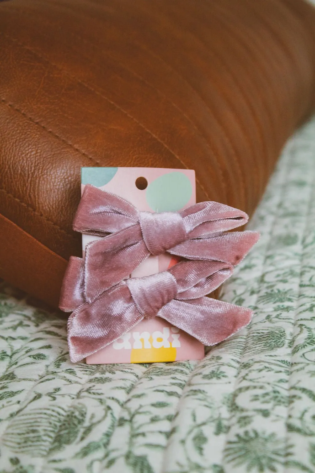 Payton Velvet Bow 2-pack Clip Andi