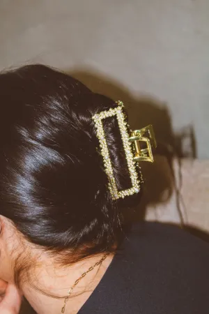 Pearl Rectangle Claw Clip Andi
