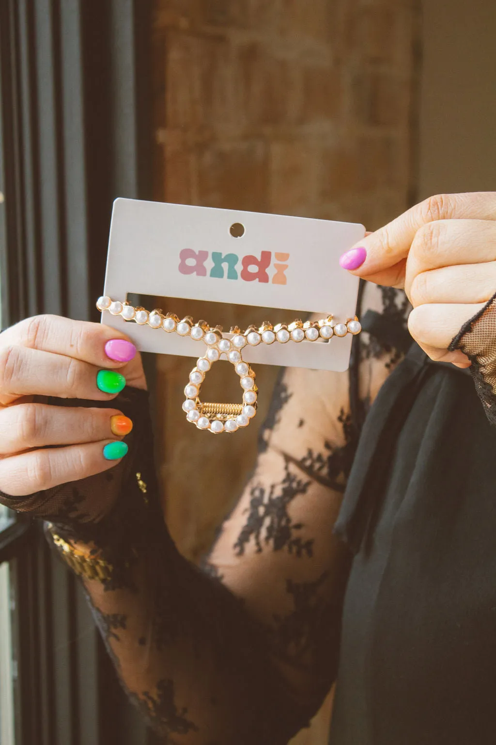 Pearl Swirl Claw Clip Andi