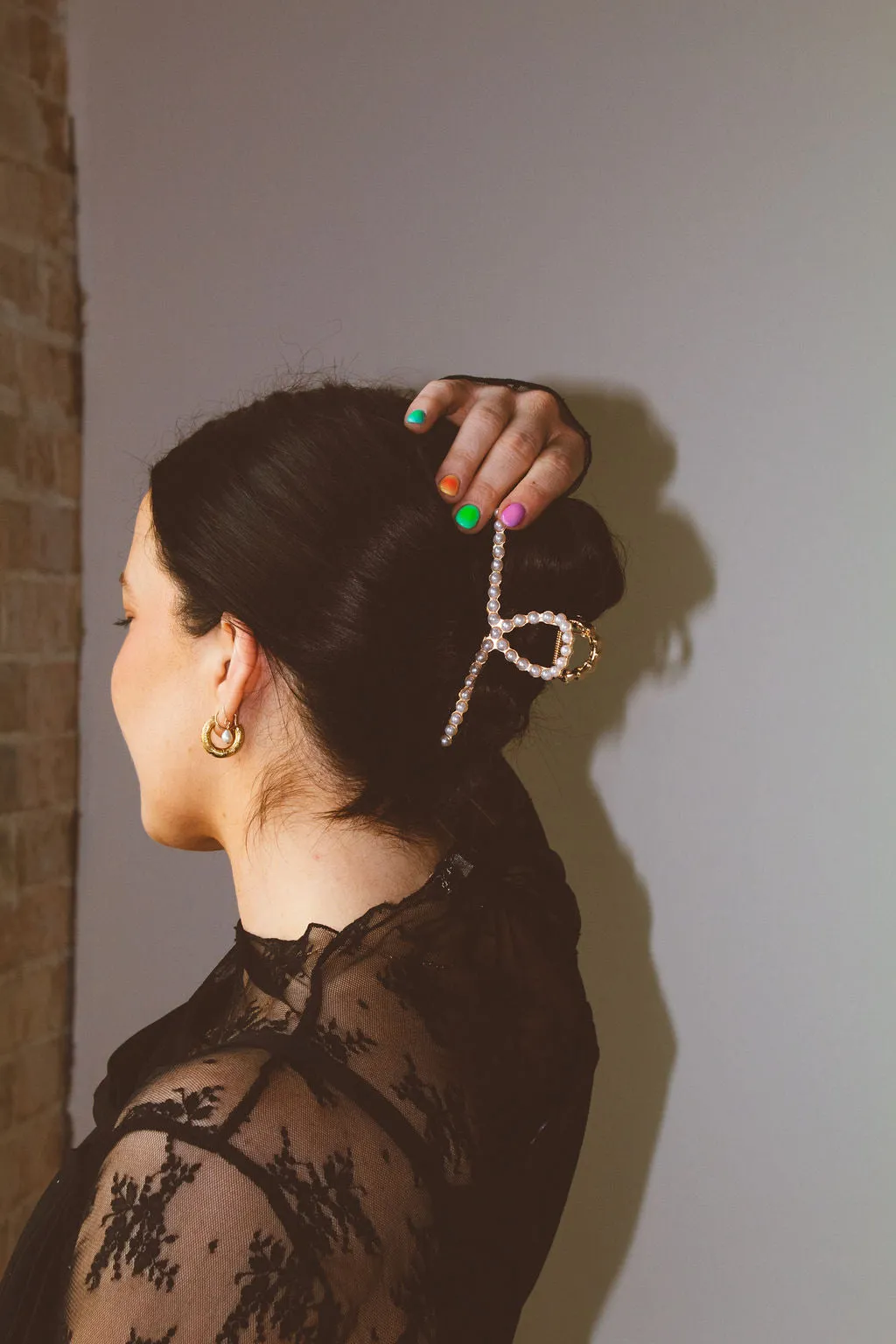 Pearl Swirl Claw Clip Andi