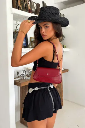 Peta   Jain Nikki Shoulder Bag - Cherry