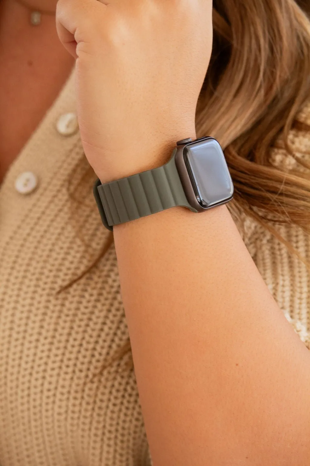 Pine Green Magnetic Loop Watch Band Andi