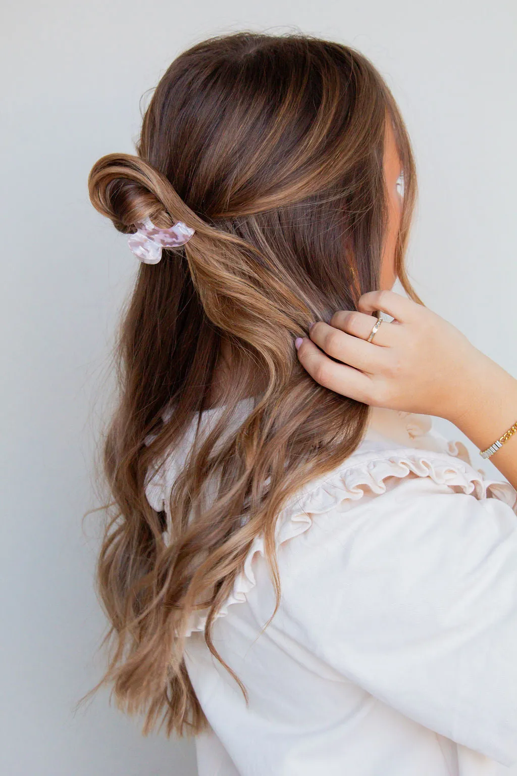 Pink Marble Arch Claw Clip Andi