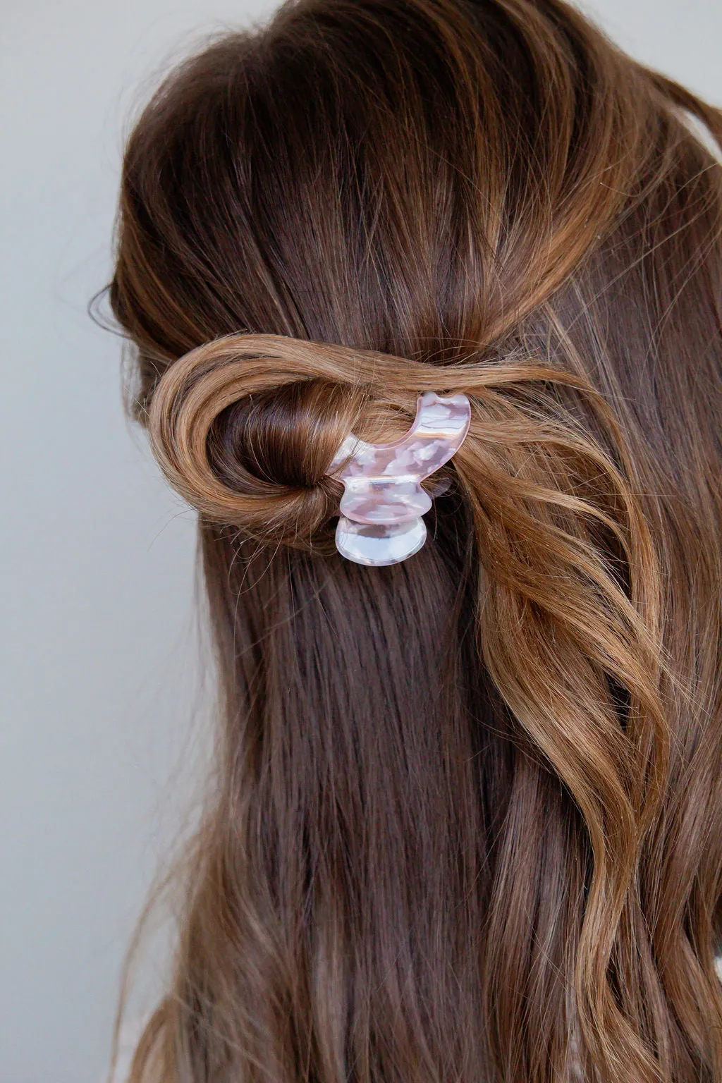 Pink Marble Arch Claw Clip Andi