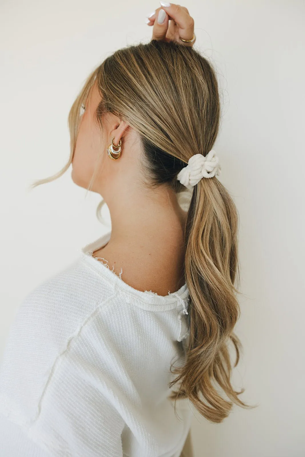 Plush Ruffle Scrunchie Andi