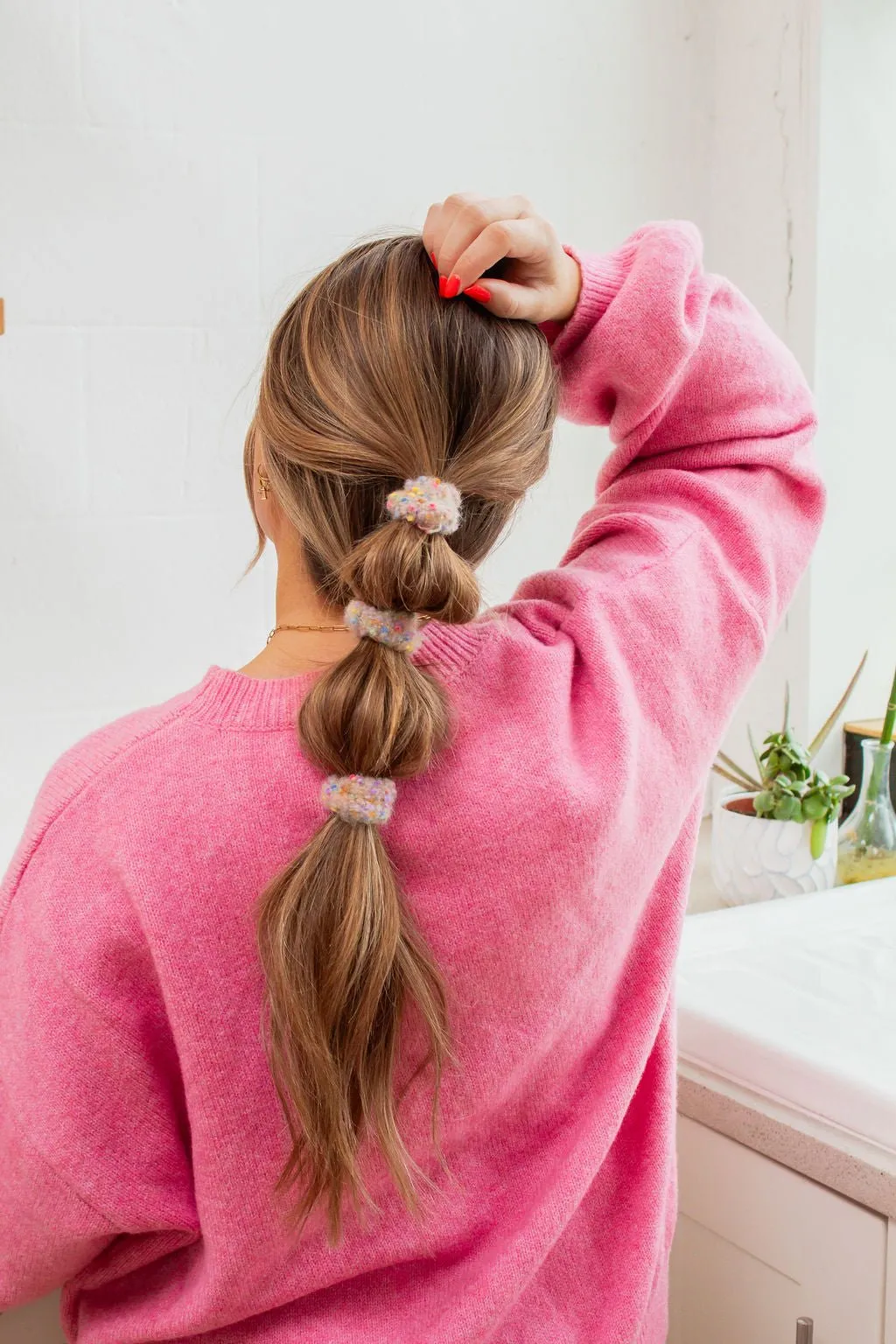 Pom Pom Hair Tie 3-Pack Andi
