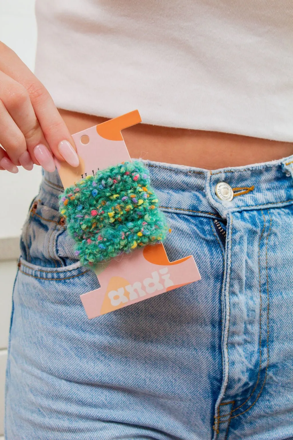 Pom Pom Hair Tie 3-Pack Andi