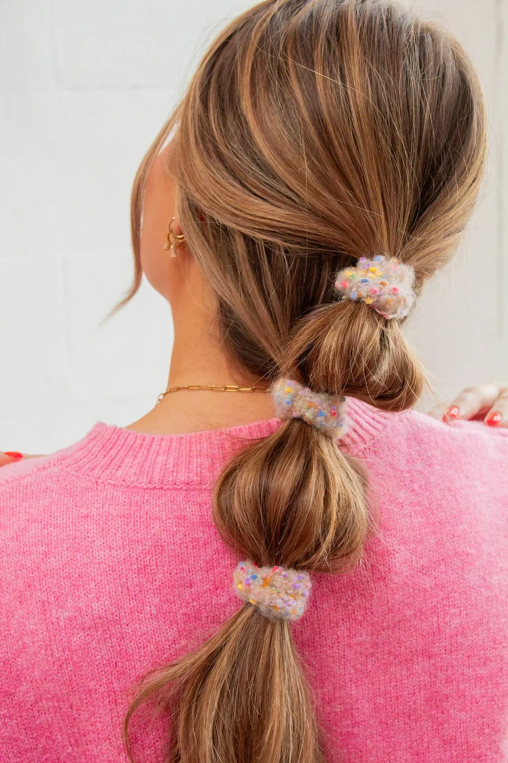 Pom Pom Hair Tie 3-Pack Andi