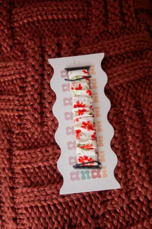 Pretty Poppy Scrunchie Band Compatible with Apple Watch Andi