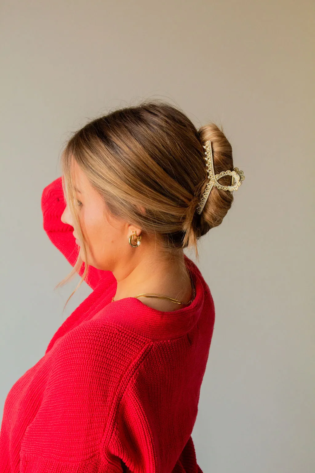 Queen Anne's Lace Claw Clip Andi