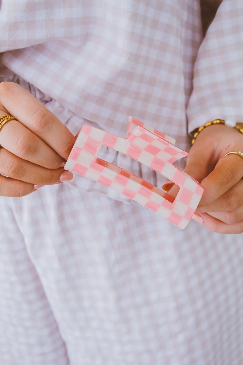 Rad Checkered Claw Clip Andi