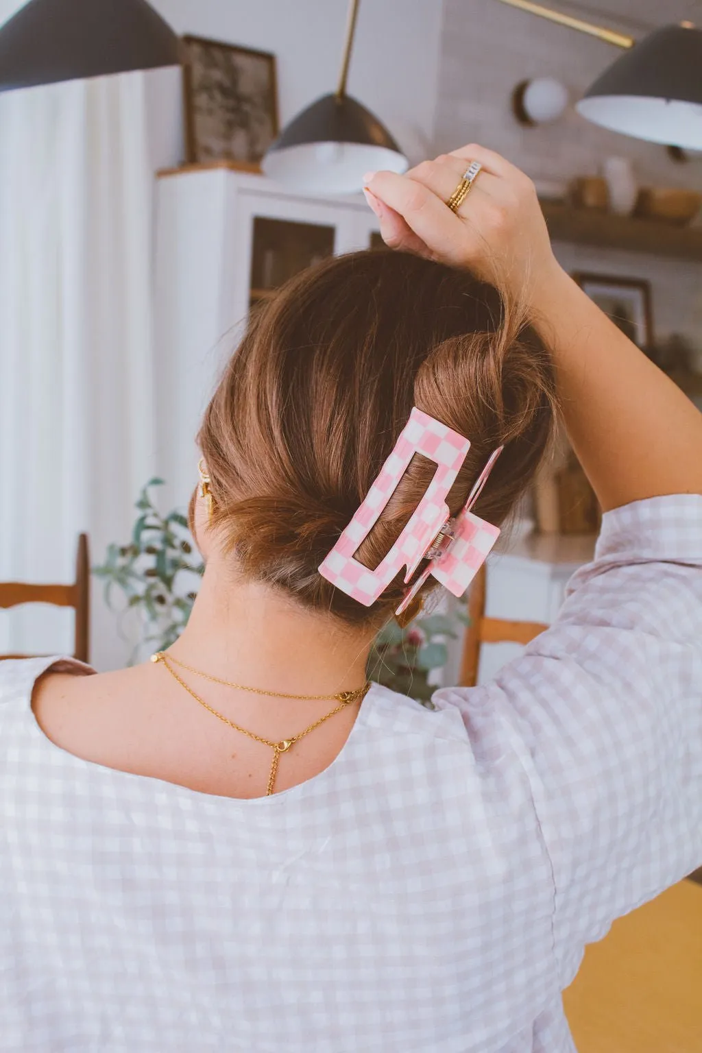Rad Checkered Claw Clip Andi