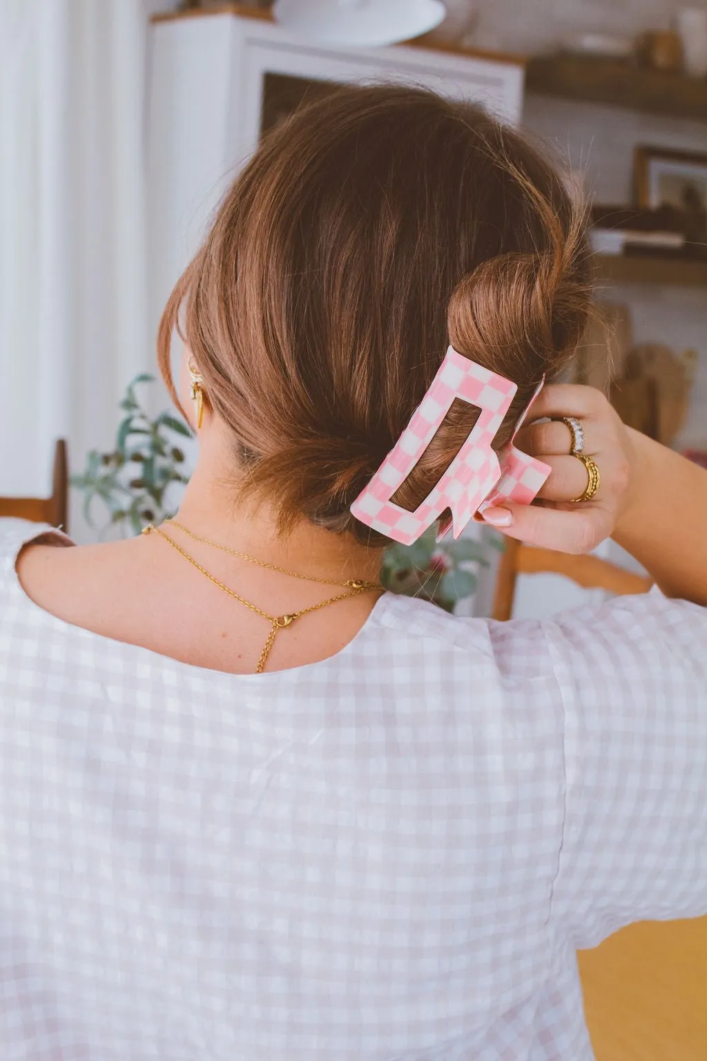 Rad Checkered Claw Clip Andi