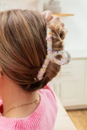 Rainbow Wool Loop Claw Clip Andi