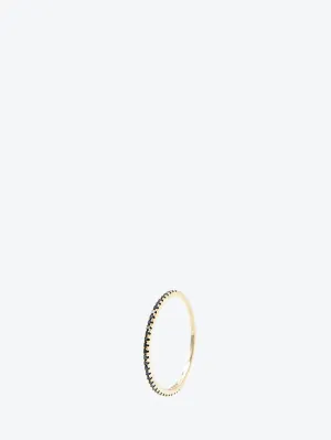 Ring mimi gold 14 k black diamonds