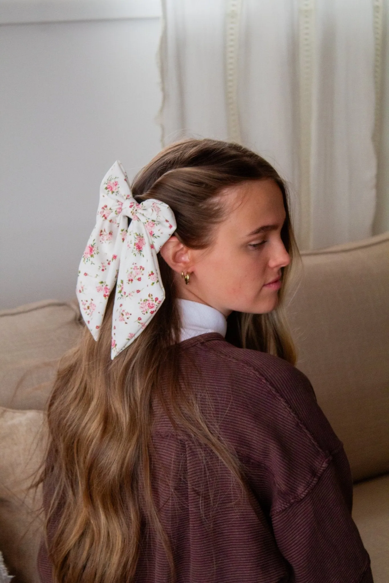 Rosy Romance Bow Clip Andi
