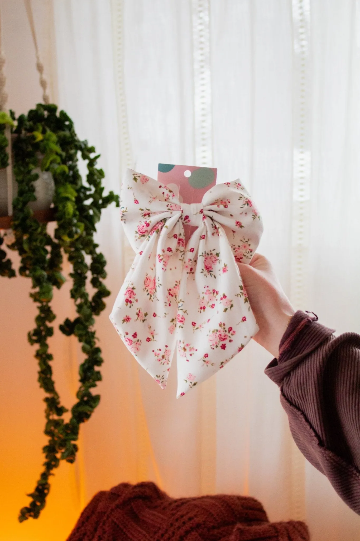 Rosy Romance Bow Clip Andi