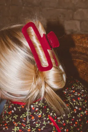 Ruby XL Velvet Claw Clip Andi