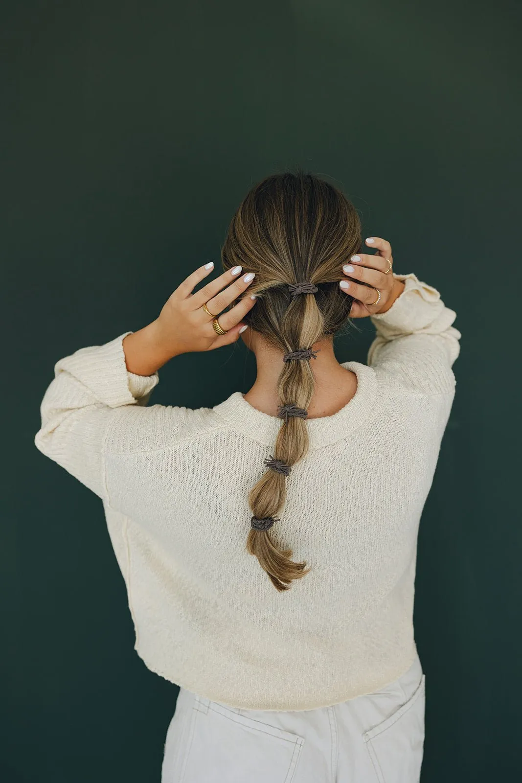 Rustic Braided Hair Ties 5-pack Andi