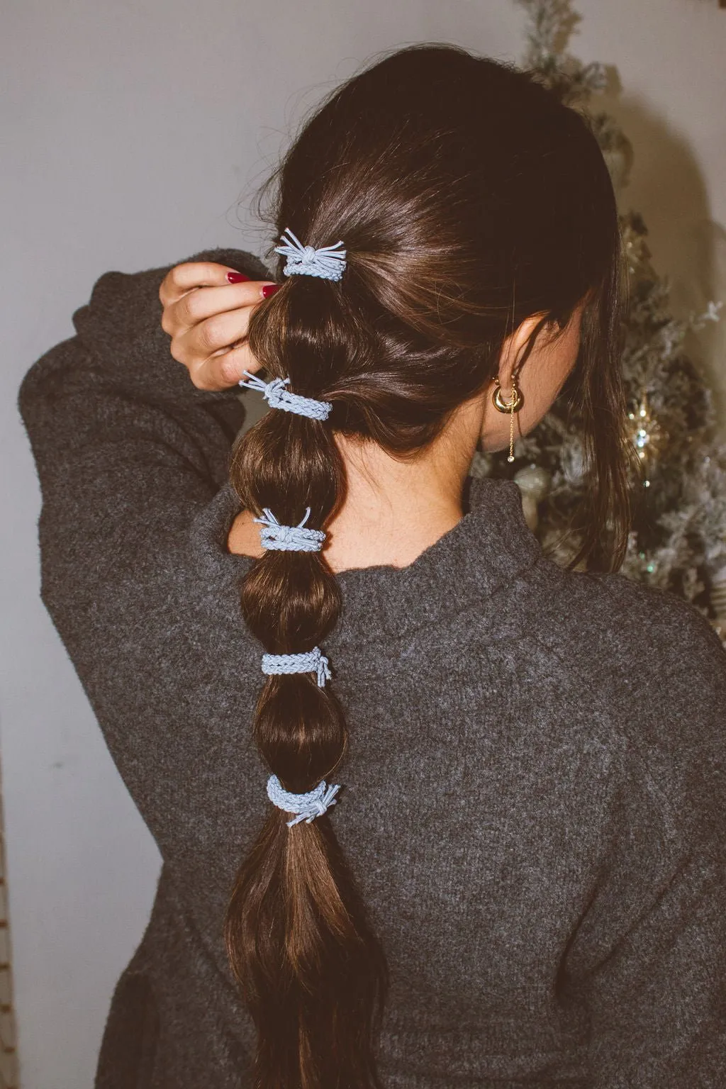 Rustic Braided Hair Ties 5-pack Andi