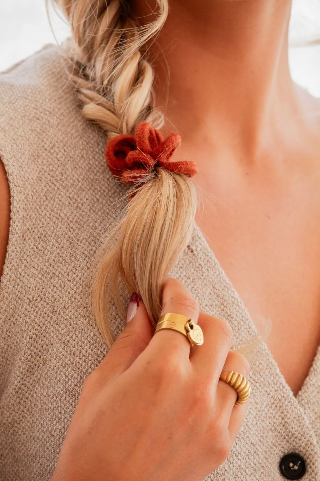 Rustic Cord Scrunchies Andi