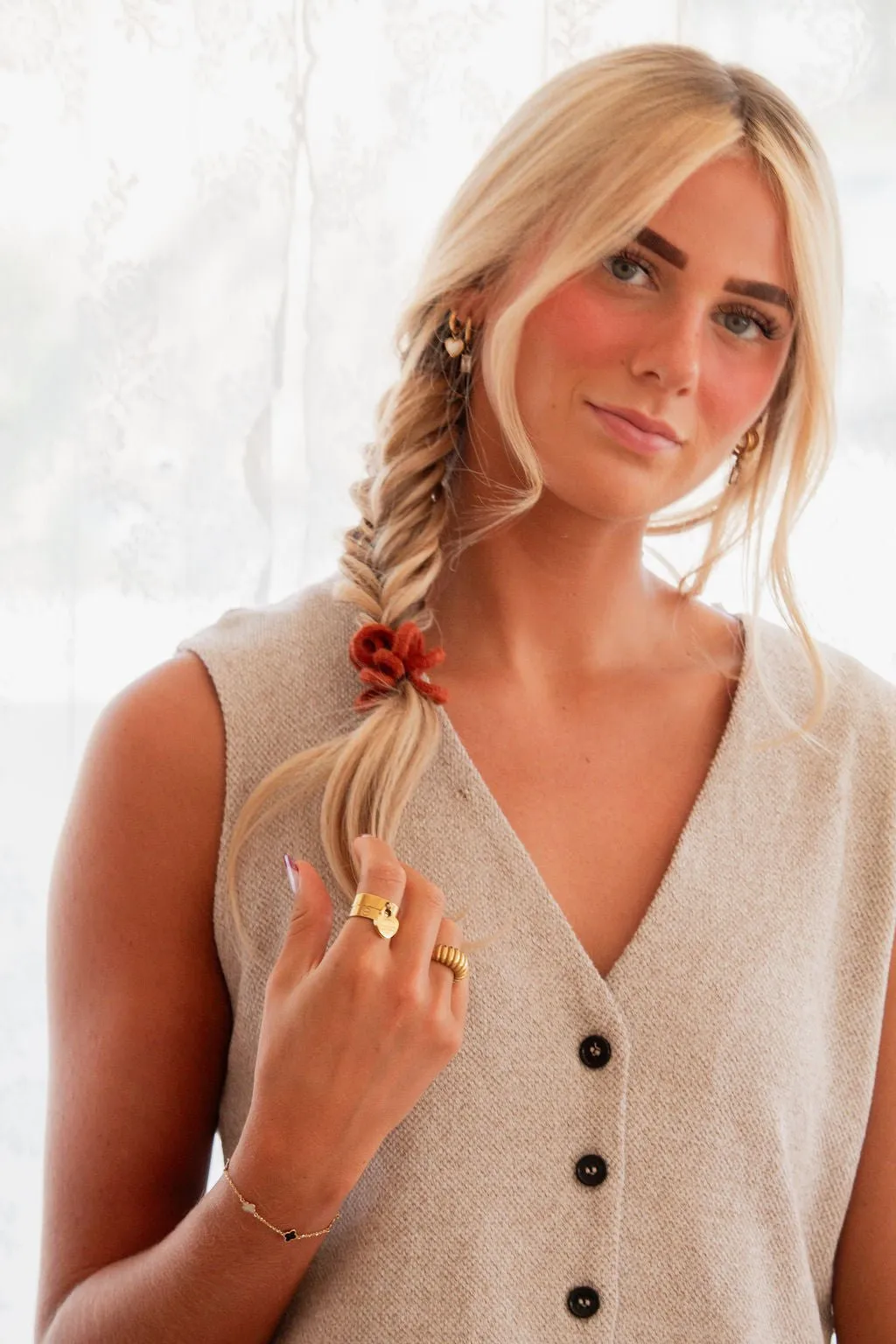 Rustic Cord Scrunchies Andi