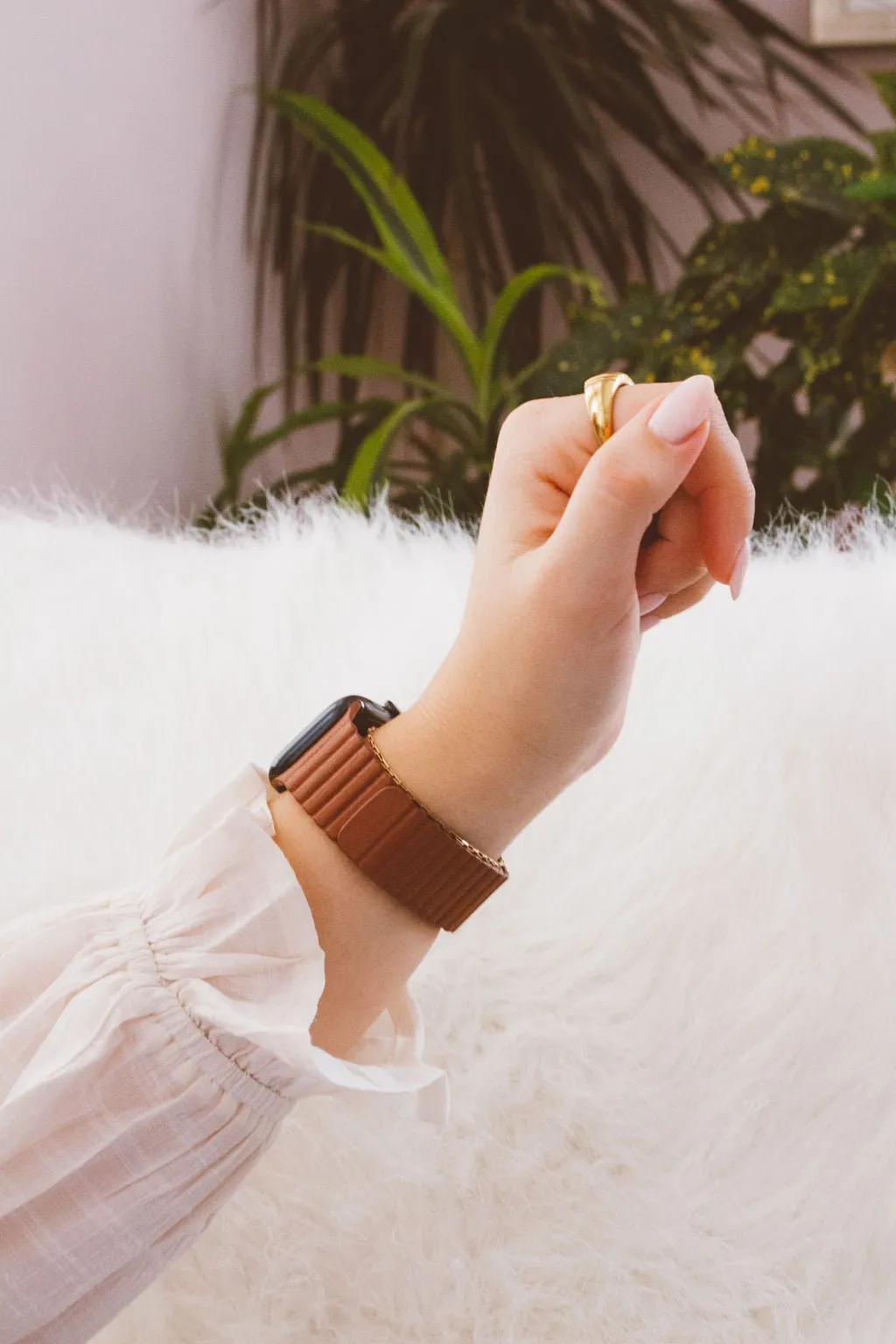 Saddle Brown Magnetic Watch Band Andi
