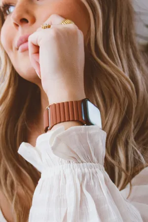 Saddle Brown Magnetic Watch Band Andi