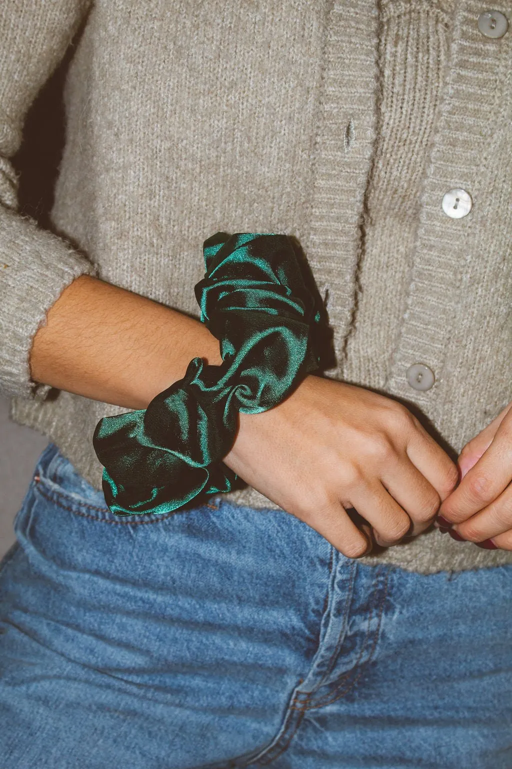 Satin Celebration Jumbo Scrunchies Andi