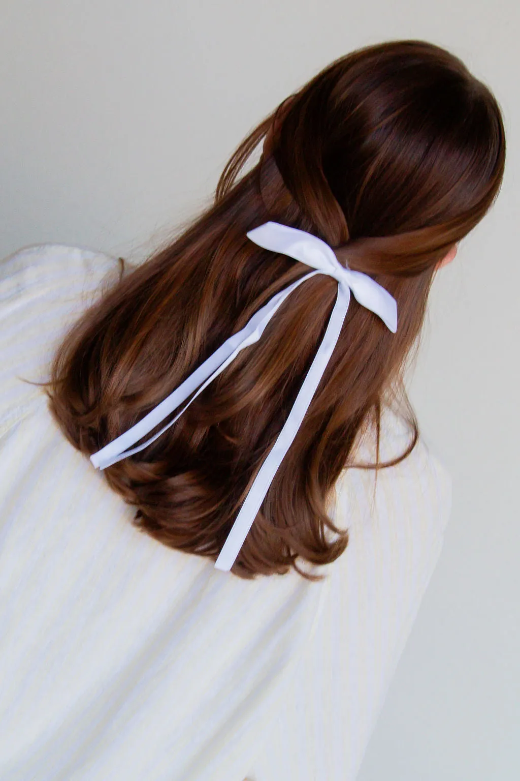 Satin Ribbon Long Bow Clip Andi